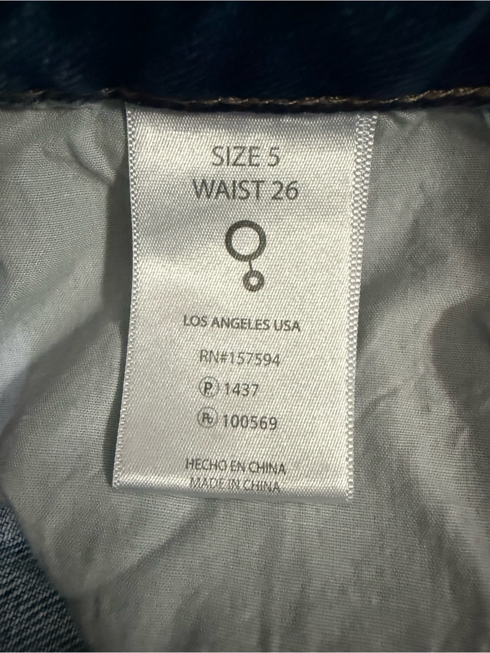 Insane Gene Distressed Straight Leg Jeans Size 26 High Rise 100% Cotton - Picture 7 of 8